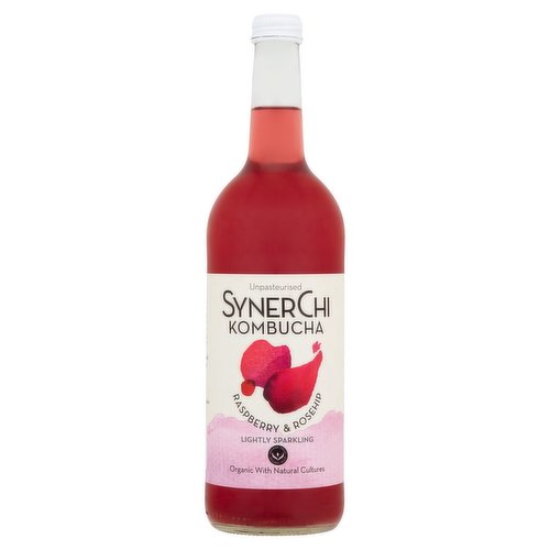 <b>Features</b><br/>Unpasteurised<br/>Lightly Sparkling<br/>Organic with natural cultures<br/>Only 16kcal per 100ml<br/>Naturally free from gluten, dairy and soy<br/>100% Natural ingredients<br/>Traditionally fermented, slow aged with a S.C.O.B.Y<br/><br/><b>Lifestyle</b><br/>Gluten free<br/>Organic<br/><br/><b>Pack Size</b><br/>750ml ℮<br/><br/><br/><b>Ingredients</b><br/>Kombucha* (Water (Filtered), Golden Cane Sugar*, Sencha Green Tea*, Kombucha Cultures*)<br/>Berry Tisane* (0.5%) (Hibiscus*, Apple*, Rosehip Peels*, Raspberries*, Blackberry Leaves, Natural Flavour)<br/>Ginger*<br/>Hibiscus Flowers*<br/>Assam Black Tea*<br/>*Certified Organic<br/><br/><b>Storage Type</b><br/>Chilled<br/><br/><b>Storage and Usage Statements</b><br/>Keep Refrigerated<br/><br/><b>Storage</b><br/>Keep refrigerated. Reseal, refrigerate and consume within 4 days.<br/><br/><b>Preparation and Usage</b><br/>Any sediment is naturally occurring, upend gently if desired.<br/><br/><b>Company Name</b><br/>SynerChi Kombucha<br/><br/><b>Company Address</b><br/>Gweedore,<br/>
Co. Donegal,<br/>
Ireland.<br/><br/><b>Telephone Helpline</b><br/>+353 74 956 0378<br/><br/><b>Web Address</b><br/>www.synerchikombucha.ie<br/><br/><b>Return To</b><br/>SynerChi Kombucha,<br/>
Gweedore,<br/>
Co. Donegal,<br/>
Ireland.<br/>
T +353 74 956 0378<br/>
W www.synerchikombucha.ie<br/>