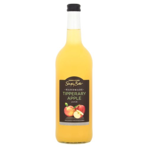 Pressed Pure Tipperary Apple Juice<br/><br/><b>Pack Size</b><br/>750ml ℮<br/><br/><br/><b>Ingredients</b><br/>Irish Apple Juice<br/>Antioxidant: Ascorbic Acid<br/><br/><b>Storage Type</b><br/>Ambient<br/><br/><b>Storage</b><br/>- Store in a cool dry place.<br/>
- Refrigerate after opening and consume within 4 days.<br/>
- For 'best before' date, see lid of bottle.<br/><br/><b>Origin</b><br/>Produced and packed in Co. Tipperary<br/><br/><b>Company Name</b><br/>Dunnes Stores<br/><br/><b>Company Address</b><br/>46-50 South Great George's Street,<br/>
Dublin 2.<br/>
<br/>
Store 3,<br/>
Forestside S.C.,<br/>
Upr. Galwally Rd.,<br/>
Belfast,<br/>
BT8 6FX.<br/><br/><b>Return To</b><br/>Dunnes Stores,<br/>
46-50 South Great George's Street,<br/>
Dublin 2.<br/>
<br/>
Dunnes Stores,<br/>
Store 3,<br/>
Forestside S.C.,<br/>
Upr. Galwally Rd.,<br/>
Belfast,<br/>
BT8 6FX.<br/>