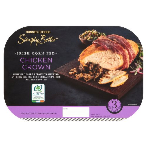 Dunnes Stores Simply Better Irish Corn Fed Chicken Crown 750g