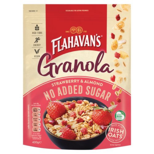 Flahavan's Strawberry & Almond Granola 400g