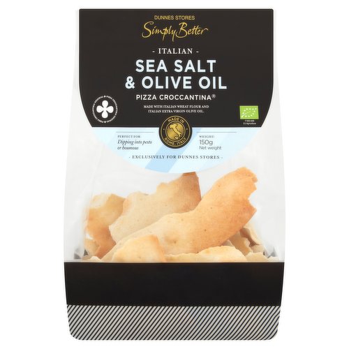 Dunnes Stores Simply Better Italian Sea Salt & Olive Oil Pizza Croccantina 150g