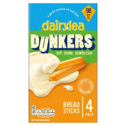 Dairylea Dunkers Breadsticks 4 x 43g (172g)