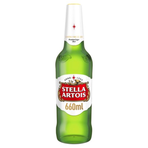 Stella Artois Belgium Premium Lager Beer 660ml