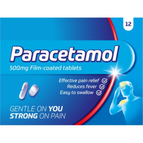 Paracetamol Film Coated Tablets 12s
