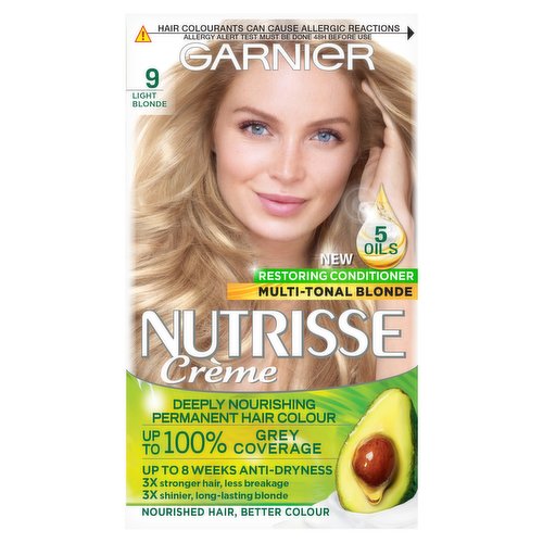 Garnier Nutrisse 9 Light Blonde Permanent Hair Dye - Dunnes Stores