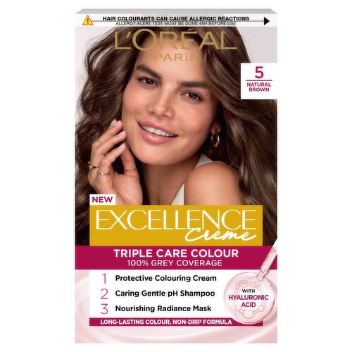 L'Oreal Excellence 5 Natural Brown Permanent Hair Dye L'Oreal Excellence 5 Natural Brown Permanent Hair Dye