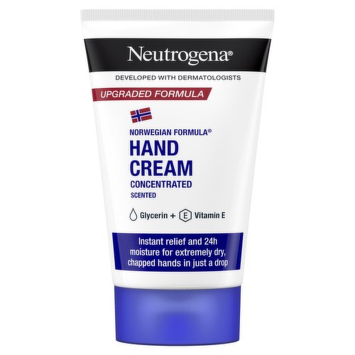 <b>Features</b><br/>Developed with dermatologists<br/>Instant relief of dry, chapped hands in just a drop<br/>For 200 applications<br/><br/><b>Pack Size</b><br/>50ml ℮<br/><br/><br/><b>Ingredients</b><br/>Aqua<br/>Glycerin<br/>Cetearyl Alcohol<br/>Sodium Cetearyl Sulfate<br/>Ethylhexylglycerin<br/>Palmitic Acid<br/>Stearic Acid<br/>Disodium Phosphate<br/>Potassium Phosphate<br/>Tocopherol<br/>Phenoxyethanol<br/>Parfum<br/><br/><b>Storage Type</b><br/>Ambient<br/><br/>Country of Origin - France<br/><br/><b>Company Name</b><br/>Johnson & Johnson Ltd<br/><br/><b>Company Address</b><br/>High Wycombe,<br/>
HP12 4EG.<br/>
<br/>
Tallaght,<br/>
Dublin 24.<br/><br/><b>Durability after Opening</b><br/>Months - 12<br/><br/><b>Telephone Helpline</b><br/>UK: 0808 238 6006<br/>IE: 1800 220044<br/><br/><b>Web Address</b><br/>www.neutrogena.co.uk<br/><br/><b>Return To</b><br/>Johnson & Johnson Ltd,<br/>
High Wycombe,<br/>
HP12 4EG.<br/>
UK: 0808 238 6006<br/>
<br/>
Johnson & Johnson Ltd,<br/>
Tallaght,<br/>
Dublin 24.<br/>
IE: 1800 220044<br/>
www.neutrogena.co.uk<br/><br/>