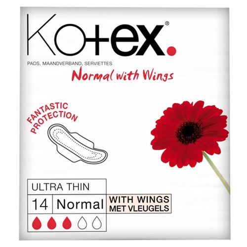 Kotex Sanitary Towels Normal with Wings Ultra Thin x 14