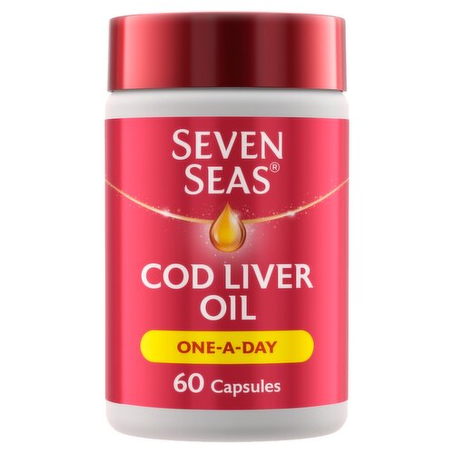 Seven Seas Omega-3 Fish Oil Plus Cod Liver Oil 60 Capsules