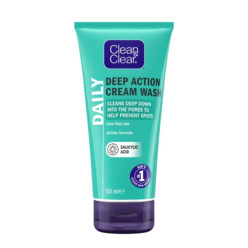 Clean & Clear Deep Action Cream Face Wash 150ml