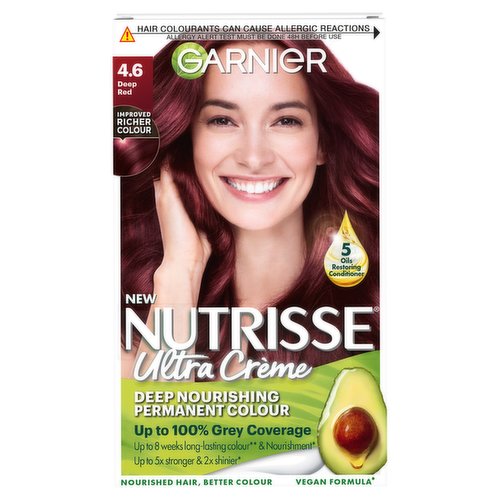 Garnier Nutrisse Deep Red Permanent Hair Dye Garnier Nutrisse Deep Red Permanent Hair Dye