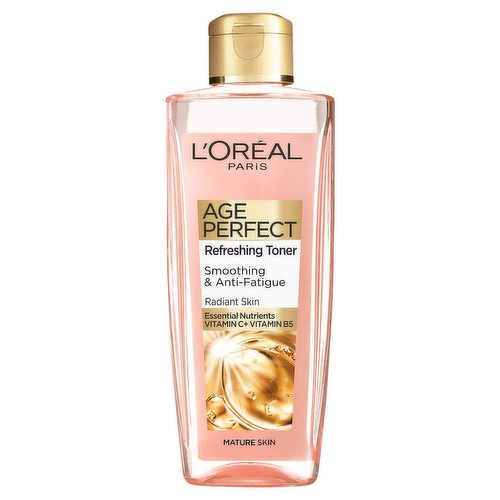 L'Oréal Paris Age Perfect Golden Age Smoothing & Anti Fatigue Vitamin C Toner, Black, 200 ml