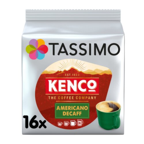 Tassimo Kenco Americano Decaff Coffee Pods x16