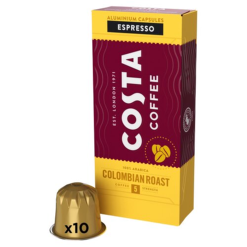 Costa Coffee Lively Signature Blend Espresso 10 x 5.5g (55g)