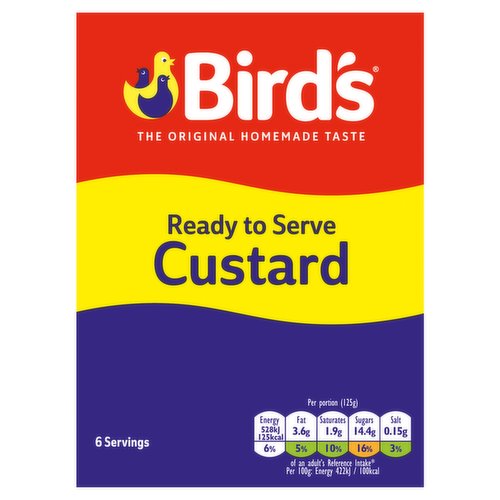 Bird's Ready To Serve Custard Carton 750g