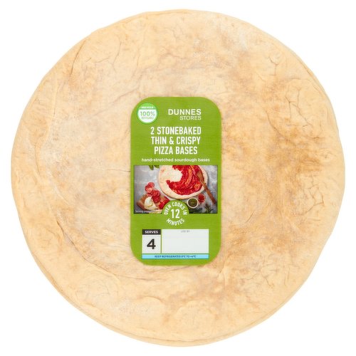 Dunnes Stores Stonebaked Thin & Crispy Pizza Bases 2 x 220g (440g)