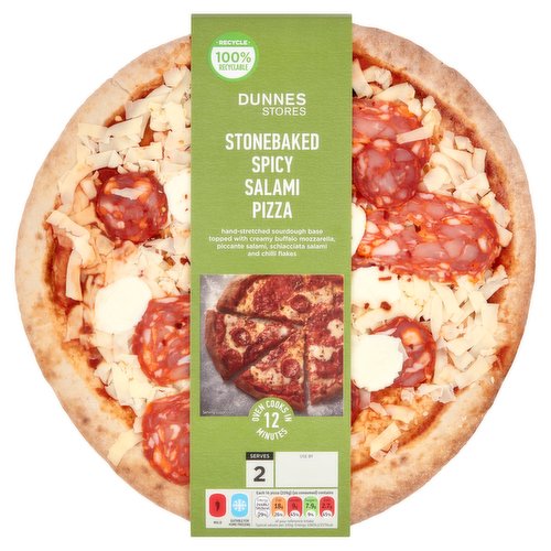 Dunnes Stores Stonebaked Spicy Salami Pizza 481g