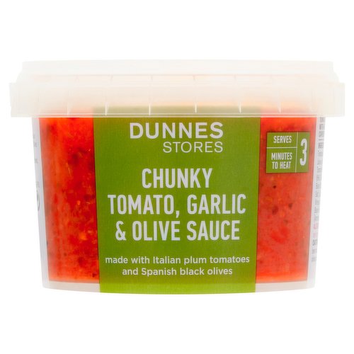 Dunnes Stores Chunky Tomato, Garlic & Olive Sauce 250g