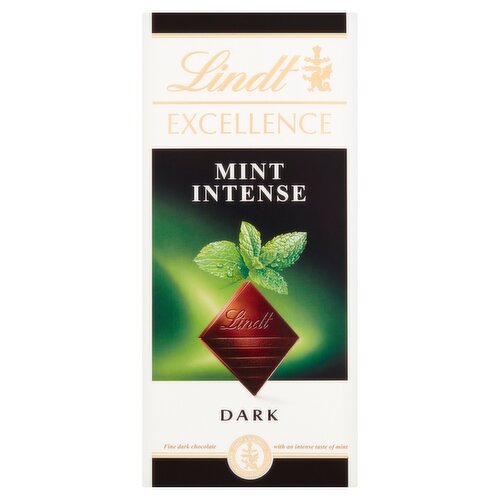 Lindt Excellence Dark Mint Chocolate Bar 100g ​