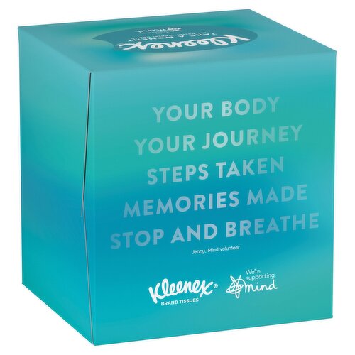 Kleenex Supporting Mind - Single Cube Tissue Box 