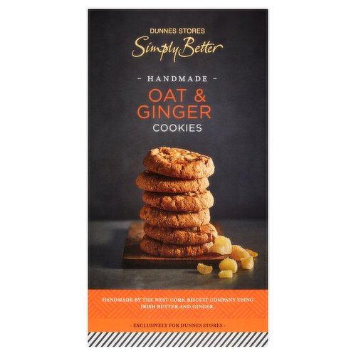 Dunnes Stores Simply Better Handmade Oat & Ginger Cookies 185g