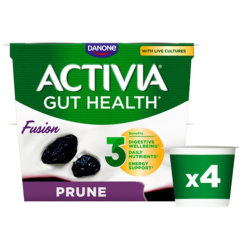 Activia Fusion Prune Gut Health 4 x 120g (480g)