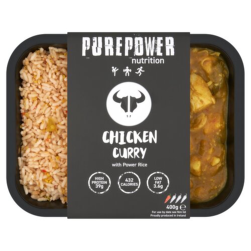 PUREPOWER Nutrition Chicken Curry with Power Rice 400g