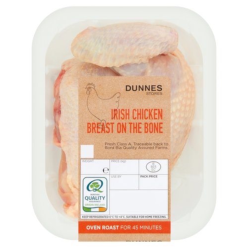 Dunnes Stores Irish Chicken Breast on The Bone 330g