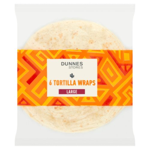 Dunnes Stores 6 Tortilla Wraps Large 370g