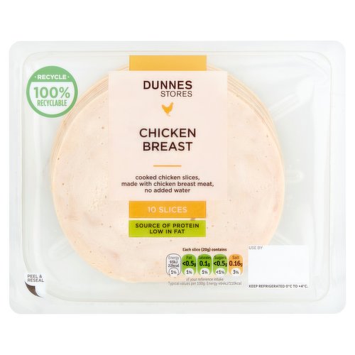 Dunnes Stores 10 Chicken Breast Slices 200g