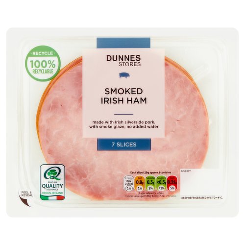 Dunnes Stores Smoked Irish Ham 7 Slices 130g