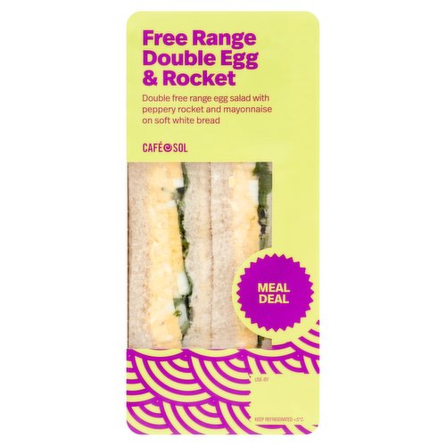 Café Sol Free Range Double Egg Rocket 170g