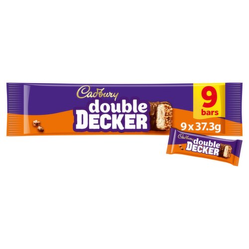 Cadbury Double Decker Chocolate Bar 9 Pack Multipack 335.7g