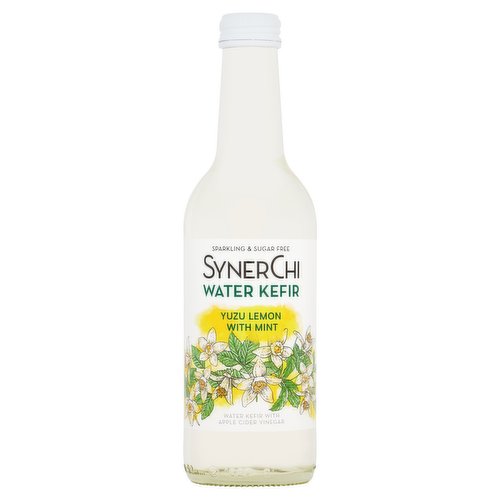 SynerChi Water Kefir Yuzu Lemon with Mint 330ml