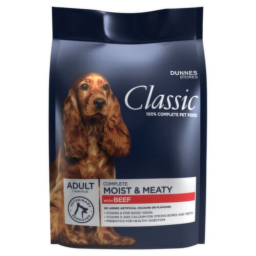 Dunnes Stores Classic Complete Moist & Meaty with Beef Adult 1 Year Plus 3kg