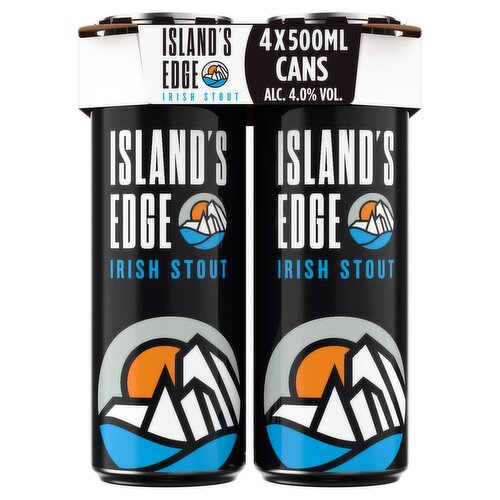 <b>Features</b><br/>Unexpectedly Refreshing<br/>Brewed with Tea for Added Refreshment<br/><br/><b>Pack Size</b><br/>500ML ℮<br/><br/><br/><b>Ingredients</b><br/>Water<br/><span style='font-weight: bold;'>MALTED BARLEY</span><br/><span style='font-weight: bold;'>MALTED WHEAT</span><br/><span style='font-weight: bold;'>BARLEY</span><br/>Hop Extract<br/>Black Tea Extract<br/>Basil Extract<br/>Nitrogen<br/><br/><b>Allergy Text</b><br/>Contains Barley & Wheat.<br/><br/><br/><b>General Alcohol Data</b><br/>Alcohol by Volume - 4.0<br/>Serving Suggestion - serve cold<br/>Tasting Notes - "Islands Edge is a refreshing new take on smooth & creamy. With softened bitterness & a harmonious blend of roast and chocolate notes with a comforting creamy finish. AROMA:Roast & chocolate Notes, TASTE: Smooth body, Roasted Notes, Easy to drink FINISH: Smooth, cooling, refreshing, any bitter afternotes quickly dissapate"<br/><br/><b>Lower Age Limit</b><br/>Statutory - Years - 18<br/><br/><b>Number of Units</b><br/>4<br/><br/><b>Storage Type</b><br/>Ambient<br/><br/><b>Storage</b><br/>Keep upright<br/>
Best before see base of can<br/><br/>Country of Origin - Ireland<br/><br/><b>Safety Statements</b><br/>Do not drive<br/>Pregnancy Warning<br/><br/><b>Company Name</b><br/>Heineken Ireland Ltd.<br/><br/><b>Company Address</b><br/>Leitrim Street,<br/>
Cork,<br/>
Ireland.<br/><br/><b>Telephone Helpline</b><br/>0818 514466<br/><br/><b>Web Address</b><br/>www.islands-edge.ie<br/><br/><b>Return To</b><br/>Heineken Ireland Ltd.,<br/>
Leitrim Street,<br/>
Cork,<br/>
Ireland.<br/>
Consumer Information Hotline 0818 514466<br/>
www.islands-edge.ie<br/>
