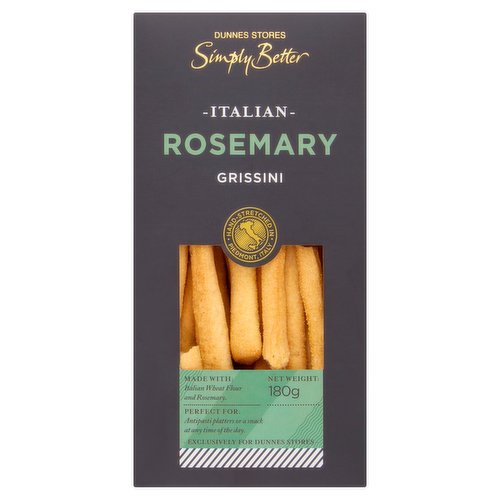 Dunnes Stores Simply Better Italian Rosemary Grissini 180g