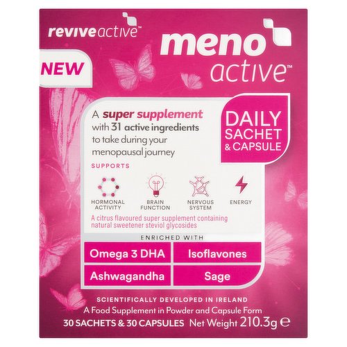 Revive Active 30 Sachet & 30 Capsules Meno Active 210.3g