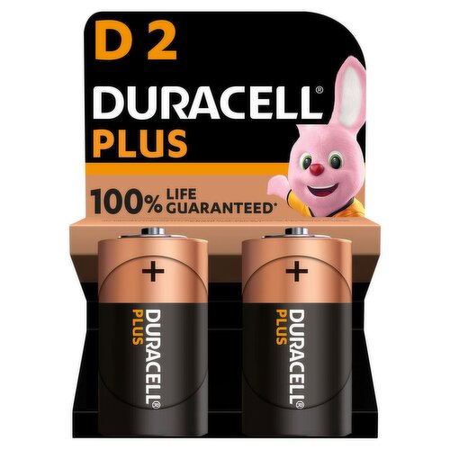 Duracell Plus D 2 Pack