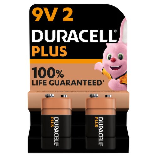 Duracell Plus 9V 2 Pack