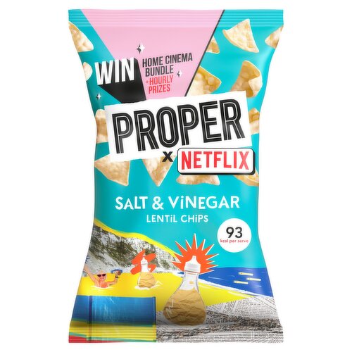 PROPERCHIPS Salt & Vinegar Lentil Chips 85g