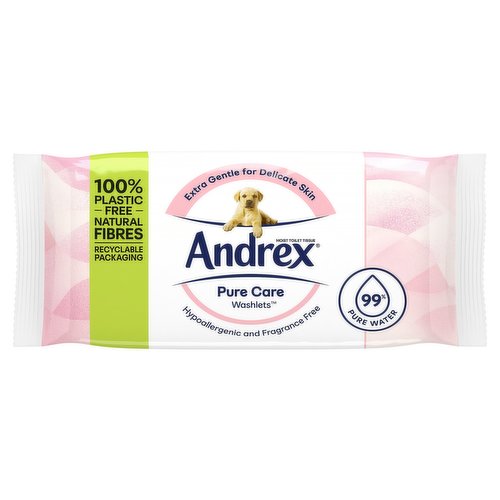 Andrex Pure Care Washlets Moist Toilet Tissue Single Pack 36 Sheets