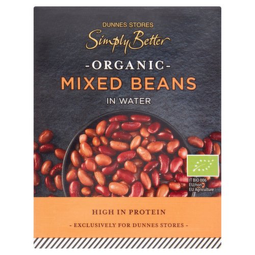 Dunnes Stores Simply Better Organic Mixed Beans in Water 390g