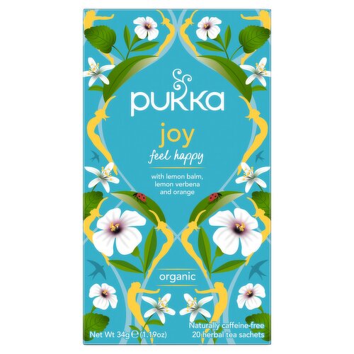 Pukka Joy Organic 20 Herbal Tea Sachets 34g