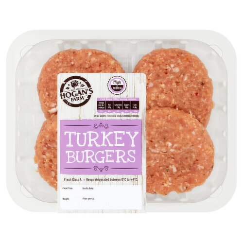 Hogan's Farm Turkey Burgers 400g