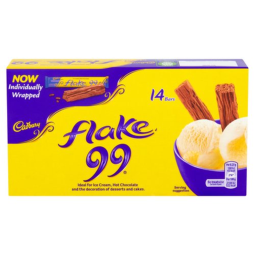 Cadbury Flake 99 Chocolate Mini Bars 14 Per Pack 114g