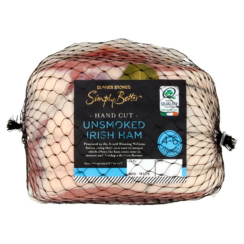 Dunnes Stores Simply Better Hand Cut Unsmoked Irish Ham 1kg