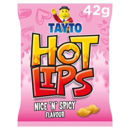 Tayto Hot Lips Nice 'n' Spicy Flavour 42g