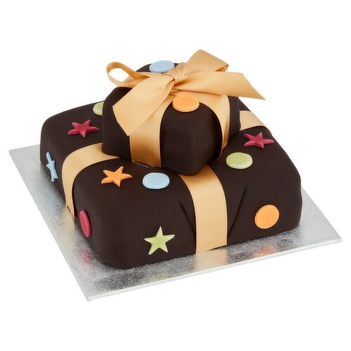 Dunnes Stores Two Tier Chocolate Parcel Cake 930g