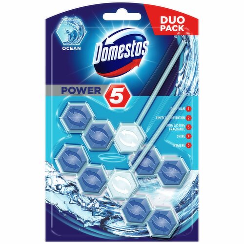 Domestos  Toilet Rim Block Ocean 2 pc 